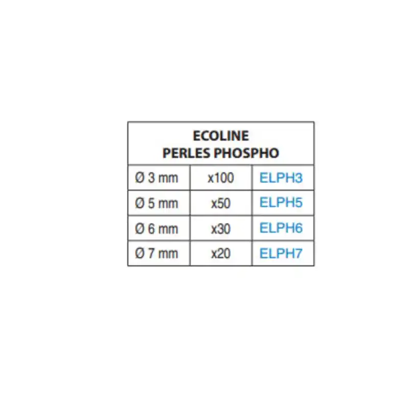 PERLES PHOSPHO ECOLINE Marque