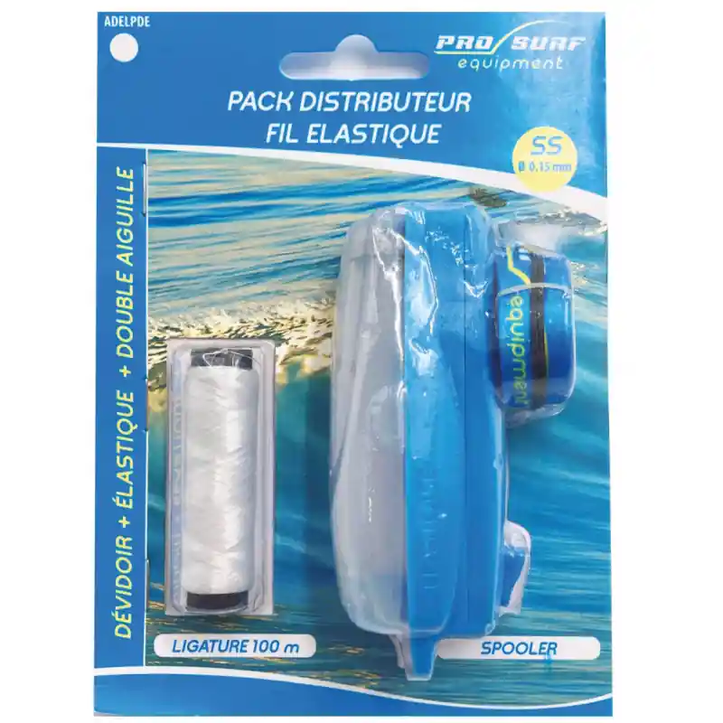 PACK DISTRIBUTEUR ELASTIQUE LIGATURE A APPAT 100 M PRO SURF EQUIPMENT Commander Vite