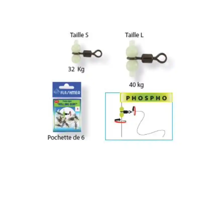 Produit De Marque PATER ROLLER EMERILLON PHOSPHO FLASHMER