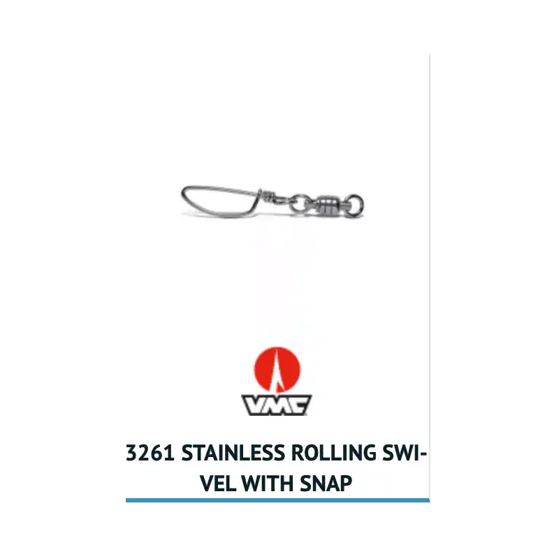 3261 STAINLESS ROLLING SWIVEL WITH SNAP Petit Prix
