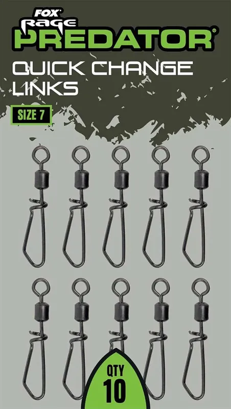 Agrafe Fox Rage Predator Quick Change Links Petit Prix