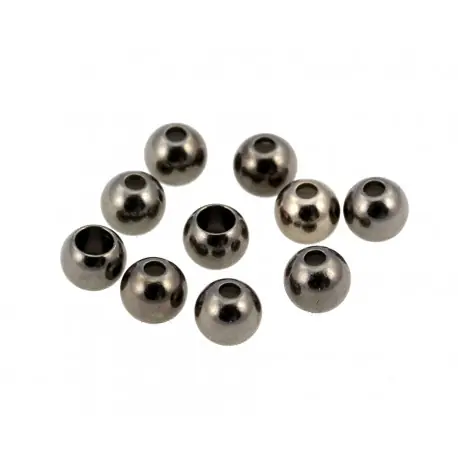 Bille Laiton JMC Noir Argent 2.0mm 25 pcs Affaire À Saisir