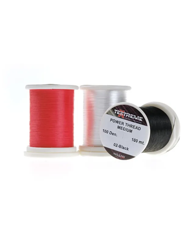 Authentique Power Thread TEXTREME Medium Noir 100 Denier 100Mt