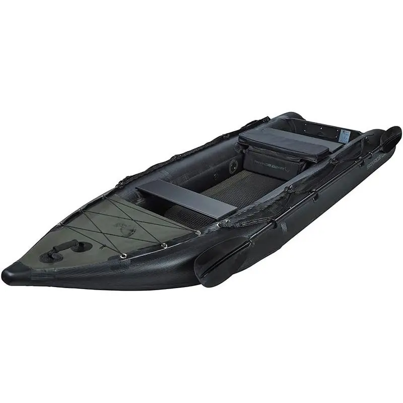Bon Marché Kayak Gonflable Savage Gear E-Rider 330 Carbon Optix Kayak