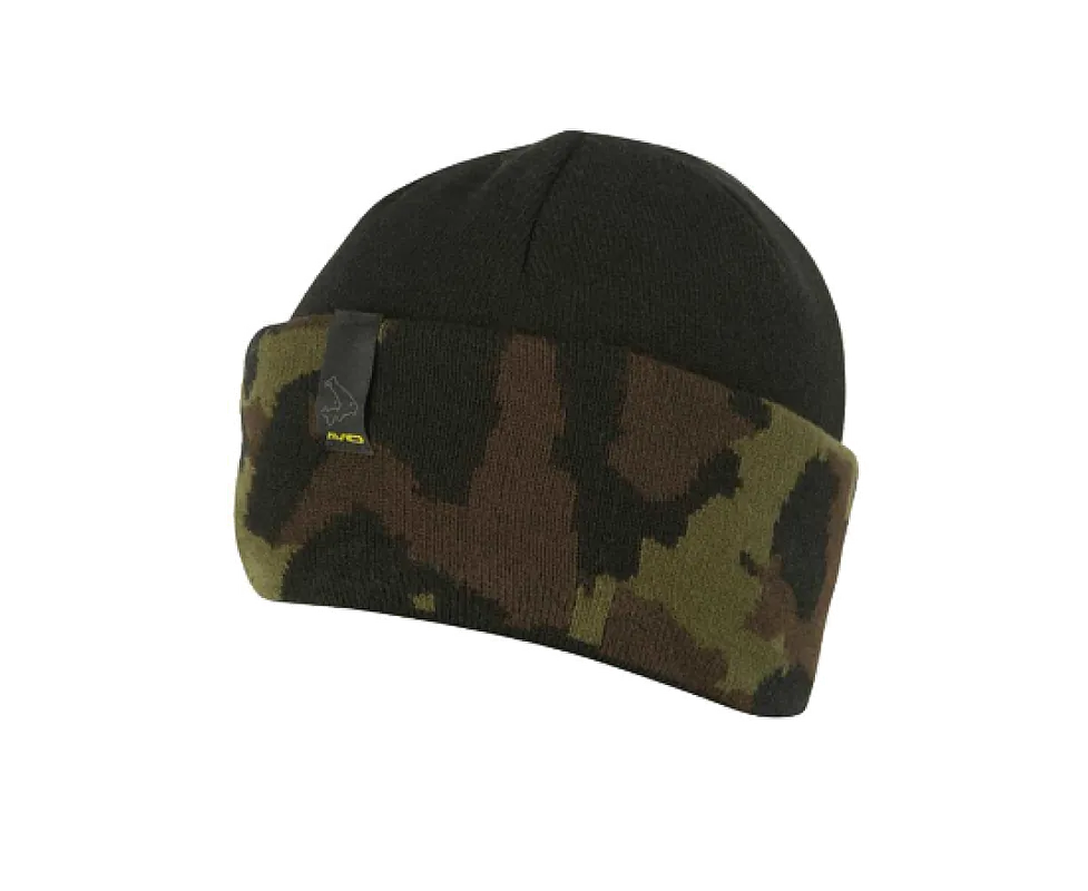 Usine Directe Avid Carp Black and Camo Beanie