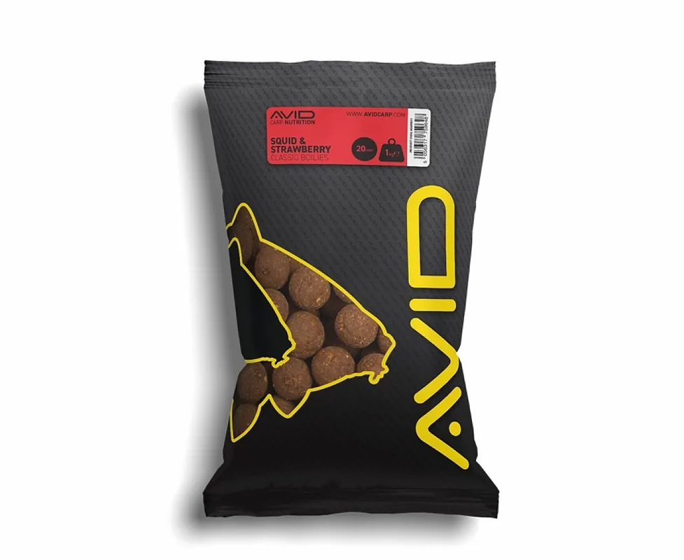 Marque Avid Carp Squid & Strawberry Boilies