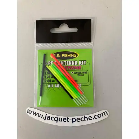 Achat Immédiat Antenne FUN FISHING Kit 8 pcs 2.0mm Longe 45mm