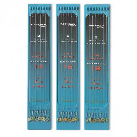 Achat Immédiat Bas De Ligne DRENNAN Carp Bandits Barbless n°165Lbs