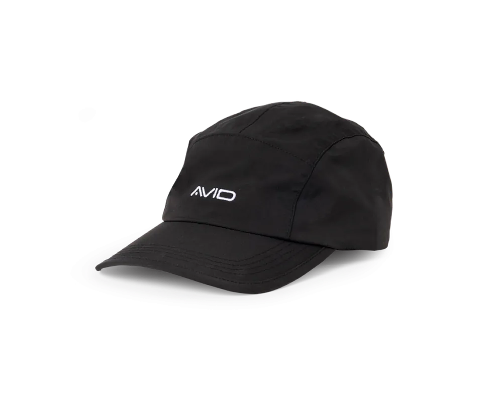 Avid Carp Stealth Black Waterproof 5-Panel Cap Must-Have