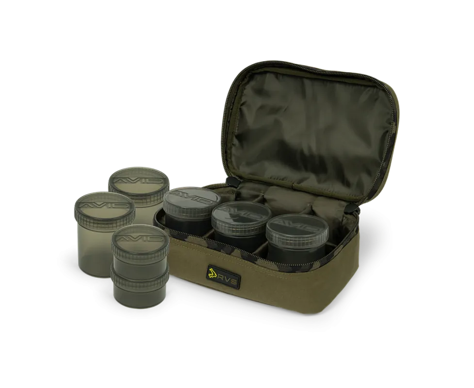 Offre Du Jour Avid Carp RVS 8-Pot Hookbait Pouch