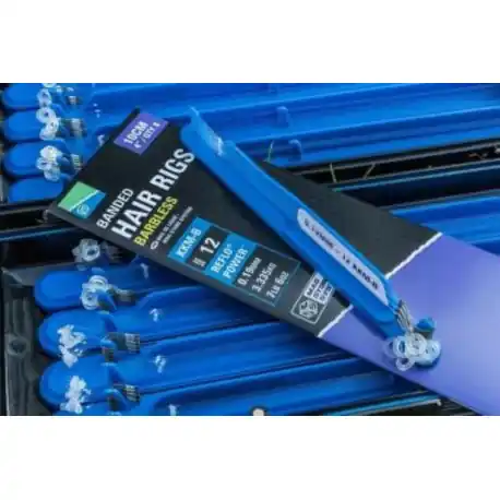 Vente Directe Hameçons monté PRESTON KKM-B banded – 0.17mm – 3.088 kg – taille 16 – 10cm