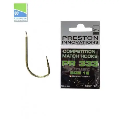 Achetez Aujourd’hui Hameçons PRESTON Competition match hooks PR 333n°22