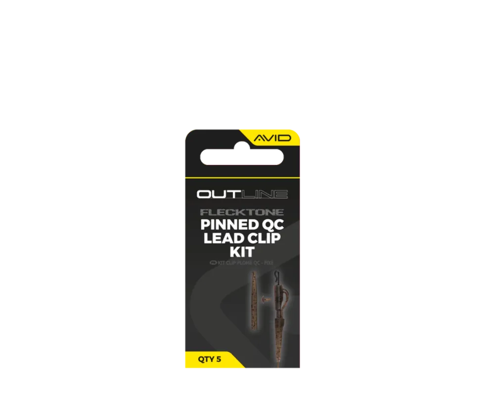 Meilleur Prix Avid Carp Outline Flecktone Pinned QC Lead Clips Kit