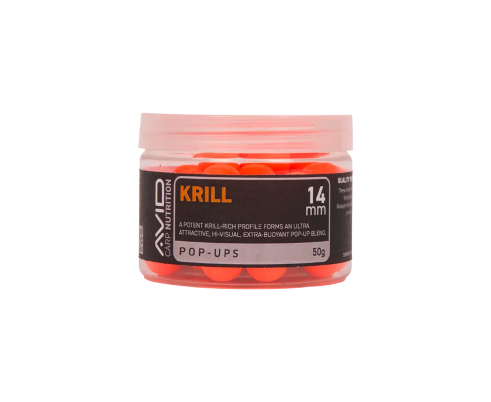 Avid Carp Krill Pop-Up Orange Satisfait Ou Remboursé