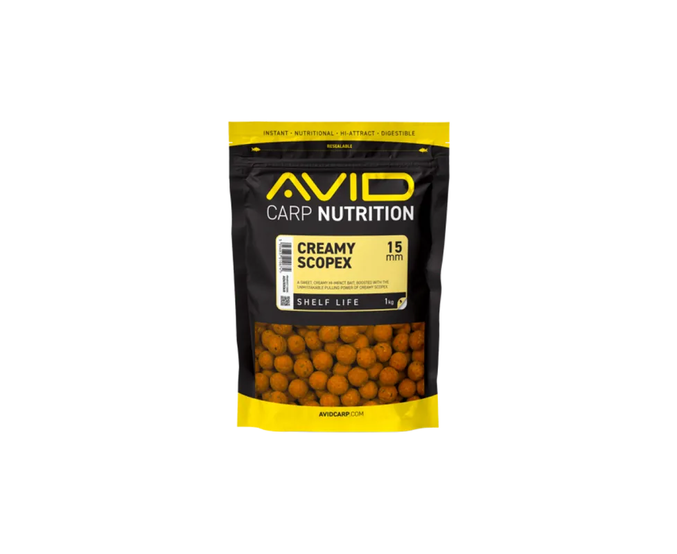 Avid Carp Creamy Scopex Boilies Achat Immédiat