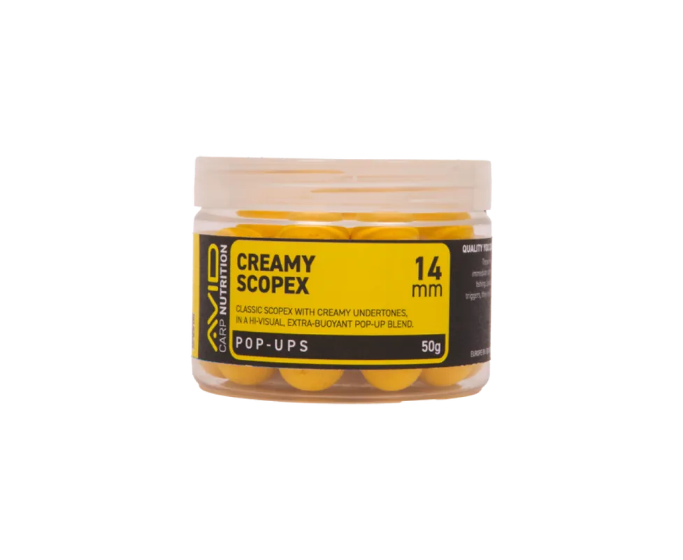 Avid Carp Creamy Scopex Pop-UpYellow Offre Spéciale