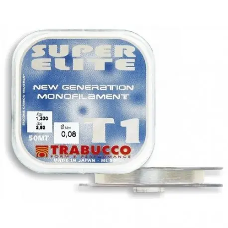 Nylon TRABUCCO T1 Super Elite 0.08mm 50m1.330kg Remise
