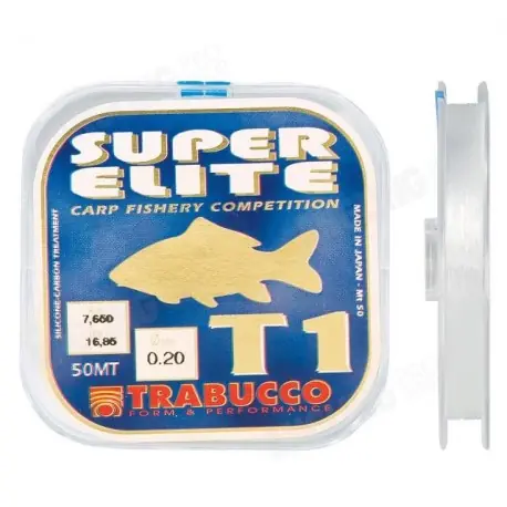 Nylon TRABUCCO T1 Carp 0.14mm 50m4.10kg Haute Qualité
