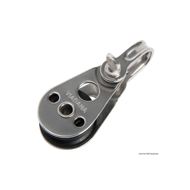 Achat Immédiat Polia simples em aço inoxidável f. Cabo de aço 25×4