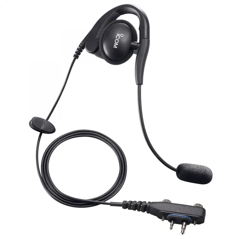 Vente Directe Behind-the-ear headset with flexible microphone, double screw jack