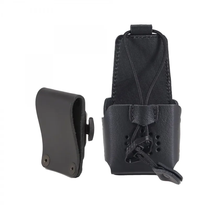 Universal leather case with pivot clip and belt loop with snap fastener Petit Prix