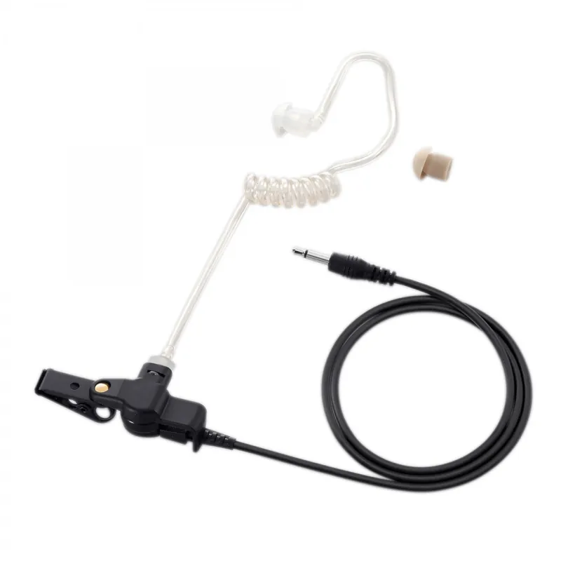 Acheter Direct Auricolare trasparente con tubo acustico + clip e connettore a forcella da 2,5 mm